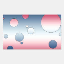Digital Pop Art: Flag Colours of America Rectangle Stickers