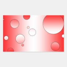 Digital Pop Art: Flag Colours of Canada Rectangle Stickers
