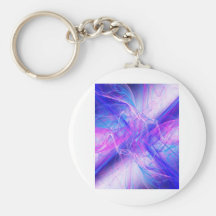 Digital Radial Colours Blur Glow Art Beautiful Des Keychain