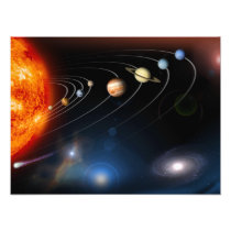 Digitally generated image of our solar system