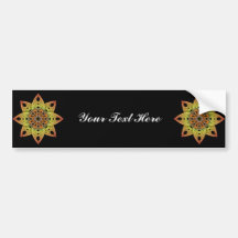 Digitally Grown Flower 1st Bloom Transparent Bumper Stickers