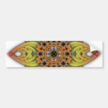Digitally Grown Flower 1st Bloom Transparent Bumper Stickers