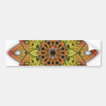 Digitally Grown Flower 2nd Bloom Transparent Bumper Sticker