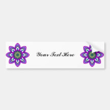 Digitally Grown Lights Flower Off Mode Bumper Sticker