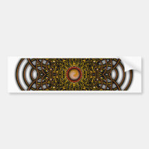 Digitally Grown Pretzel Flower with Choco Caramel Bumper Stickers