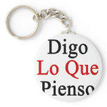 Digo Lo Que Pienso Key Chain