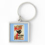 Dijon Chicken Vintage Food Ad Art Key Chains