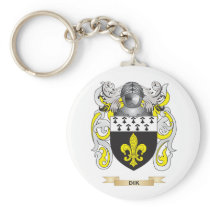 Dik Coat of Arms Keychain