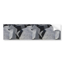 Dike stones on the coast of Los Cristianos, Teneri Bumper Sticker