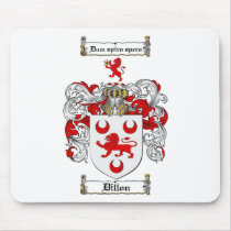 DILLON FAMILY CREST -  DILLON COAT OF ARMS MOUSE PADS