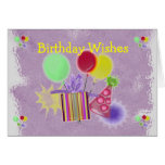 Dimensional Birthday Wishes Greeting Cards
