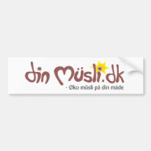 Din Musli Bumper Sticker