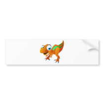 Dina The Dinosaur Bumper Sticker