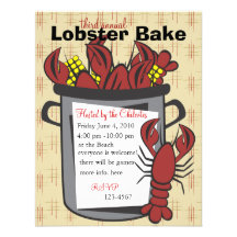 Dîner de homard invitations