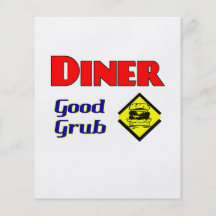 Diner Good Grub Hamburger Restaurant Art Custom Flyer
