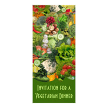 Dîner végétarien invitations