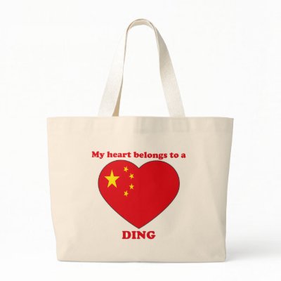 Ding Tote Bags by ValentinesDayTshirts