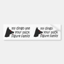 Dingo Dinner Bumper Stickers