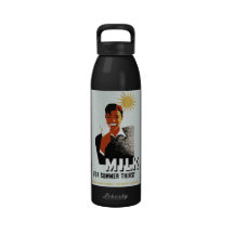 Dink Milk WPA Poster bottle Drinking Bottles