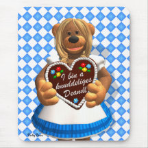 Dinky Bears Bavarian Cuddle Bear Mouse Pad