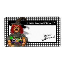 Dinky Bears Little Kitchen Witch Custom Shipping Labels