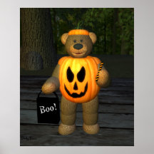 Dinky Bears Little Pumpkin Boy Poster