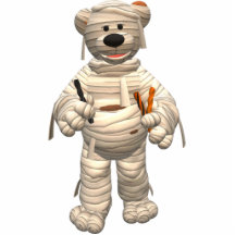 Dinky Bears Little Trick or Treat Mummy Acrylic Cut Outs