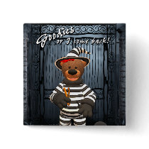 Dinky Bears Little Trick or Treat Prisoner Button