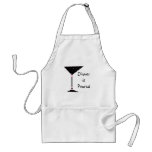 " Dinner is Poured" Martini Personalized Apron
