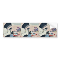Dinner of Russian sailors by Kobayashi,Kiyochika Bumper Stickers
