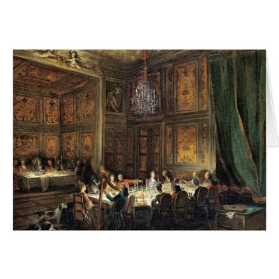 Dinner of the Prince of Conti in the Temple Card by bridgemanart
