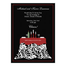Dinner Party Celebration Personalized Announcement