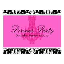 Dinner Party Invitation Post Cards