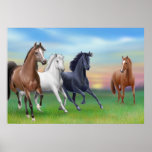Dinnertime on the Farm Poster