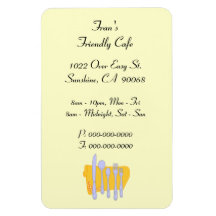 Dinnerware Restaurant Advertisement Custom Magnet