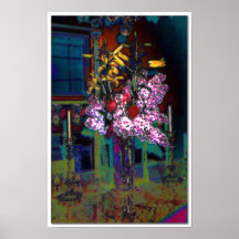 Dinning room flower arrangement poster