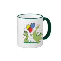 Dino 2nd Birthday Coffee Mugs