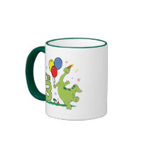 Dino 3rd Birthday Coffee Mugs