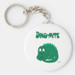 Dino-acarides mignons de lt dinosaure vert de bébé porte-clé