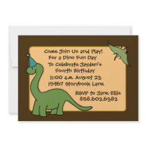 DINO Birthday Party Invitations