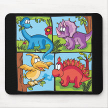 Dino Friends Mouse Pad