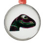 Dino Head Abstract Neon Christmas Tree Ornaments