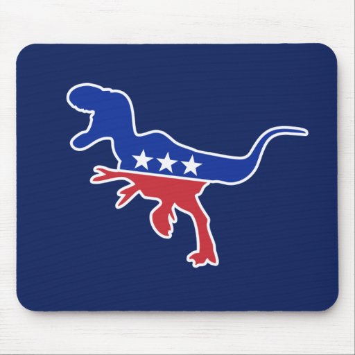 Dino Party Logo Mouse Pads