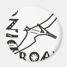 Dino Roar Dactyl Refrigerator Magnets
