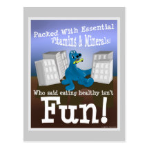 Dino Vitamins Postcards
