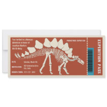 Dinosaur Adventure Pass Personalized Invite