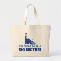 dinosaur big brother to be NEW blue Tote Bag