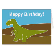 Dinosaur Birthday Card