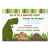 Dinosaur Birthday Invitation