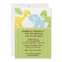Dinosaur Birthday Party Invitation